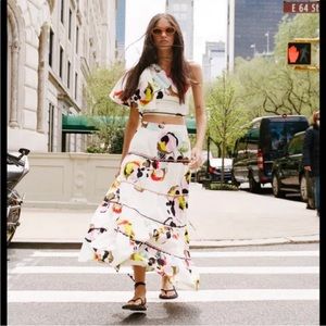 Zara floral one shoulder top